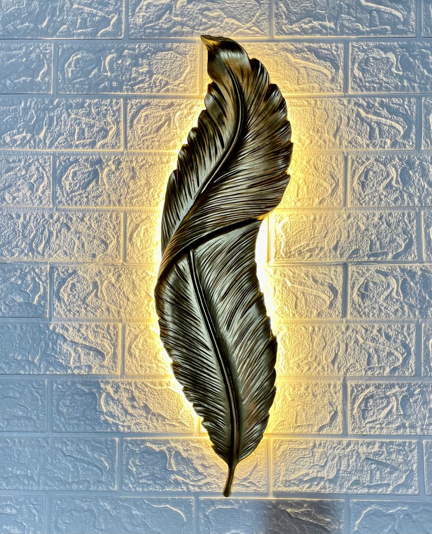 Golden Feather Light 60Cms