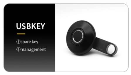 Escozor® Metal Smart Biometric Digital Lock Fingerprint for Cabinet | Drawer | Openable Wardrobe| Unlock Using Fingerprint & E-Key | Upto 20 Fingerprints Can Be Stored (PMF01)