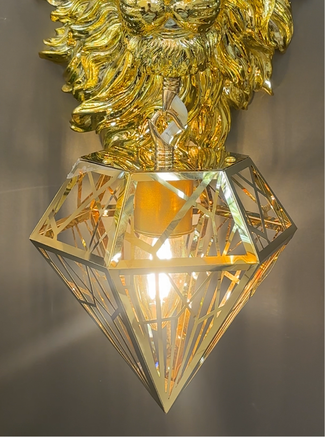 Lion Wall Light