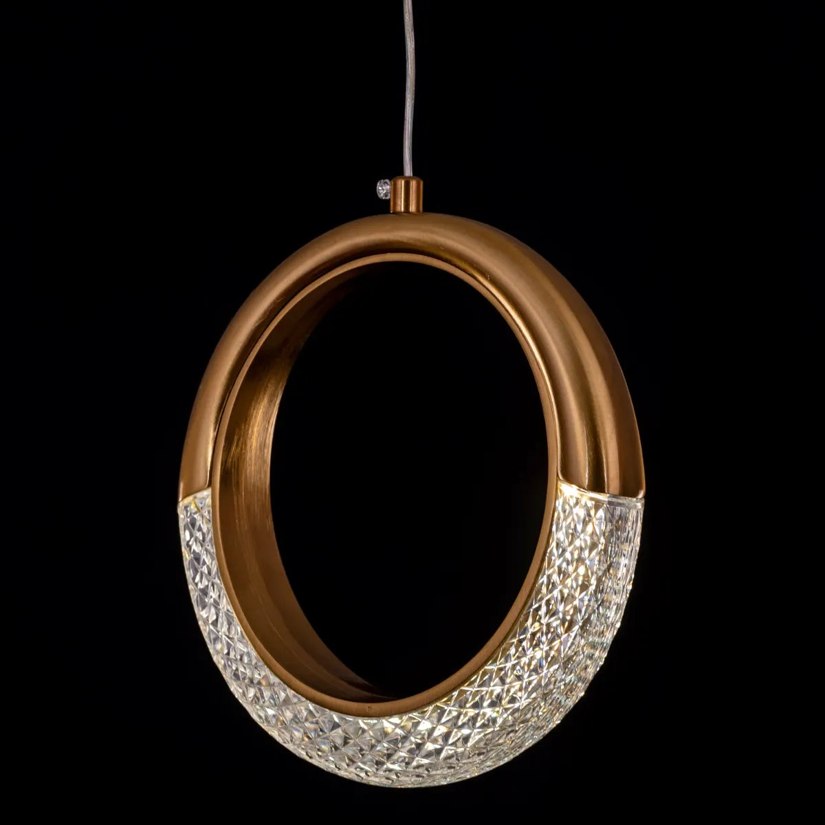 Acrylic Crystal Ring Pendant Ceiling Light | A626-1H