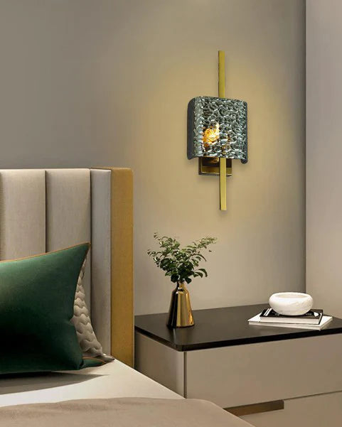 Radiant Glow Ripple Wall Light - Smoke ( 6753 )