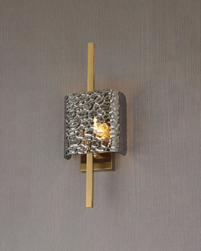 Radiant Glow Ripple Wall Light - Smoke ( 6753 )
