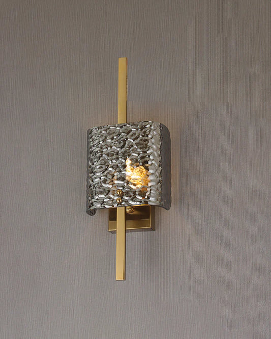 Radiant Glow Ripple Wall Light - Smoke ( 6753 )