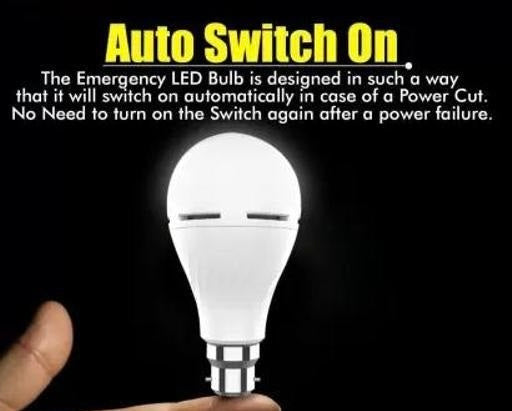 12W Inverter Bulb AC/DC 3 Hours Backup Inbuilt Battery 2000 mah | 1 Year Warranty