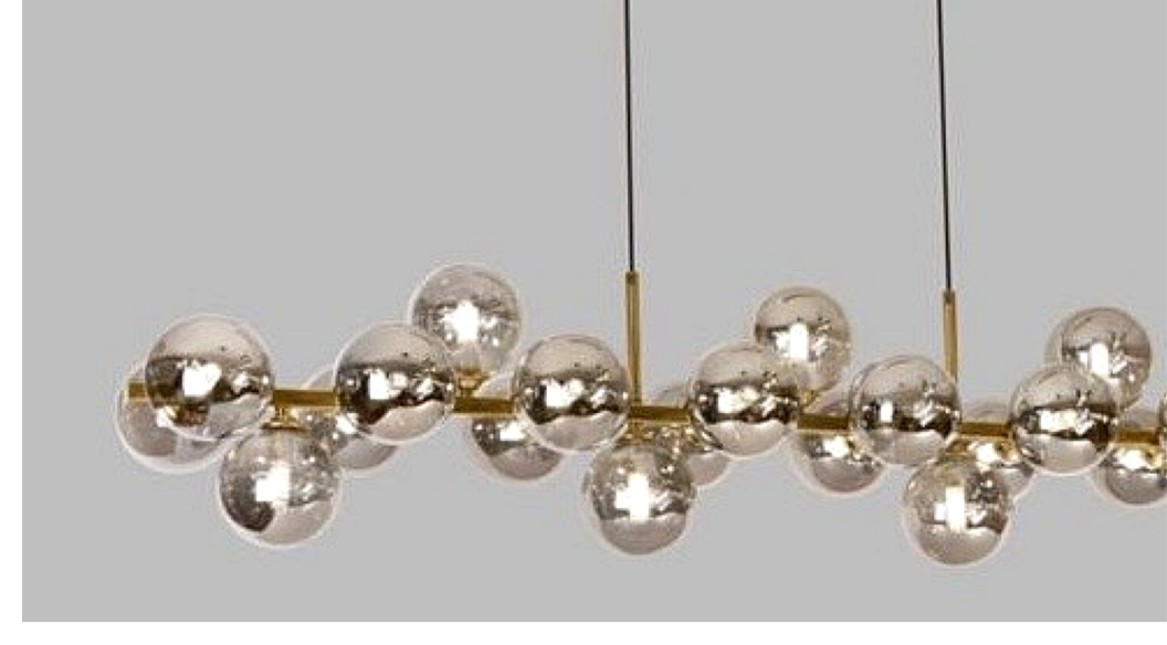 27 Bulb Milky Chandelier | 8015-27