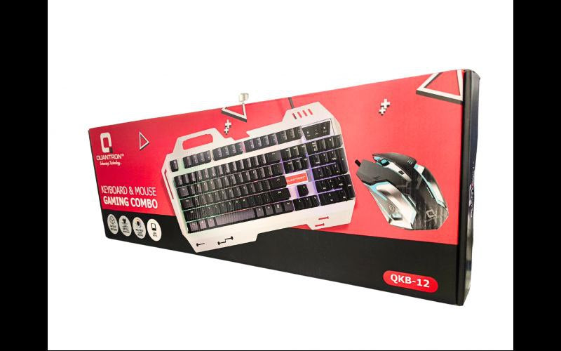 Quantron Metal QKB-12 USB Wired Keyboard & Mouse (Gaming Combo)