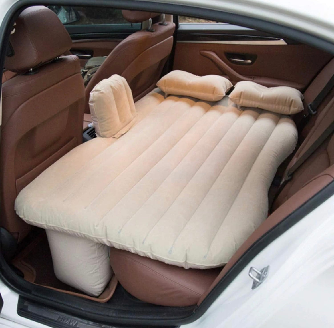 Multifunctional Inflatable Car Bed Mattress with Two Air Pillows For Car with Air Pump