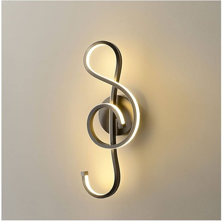 Modern Creative Music Symbol Art Wall Lamp | 2097