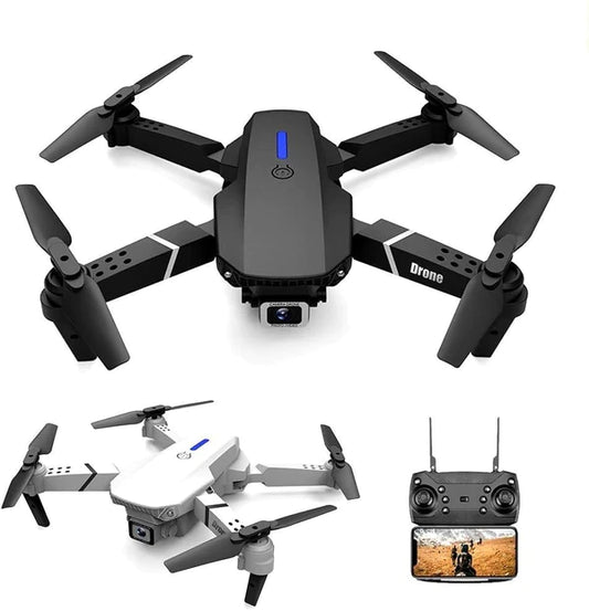 Toy Drone E88 With Dual Hd Camera Selfie Gesture Live Video FPV Positioning Profesional Quadcopter RC Helicopter