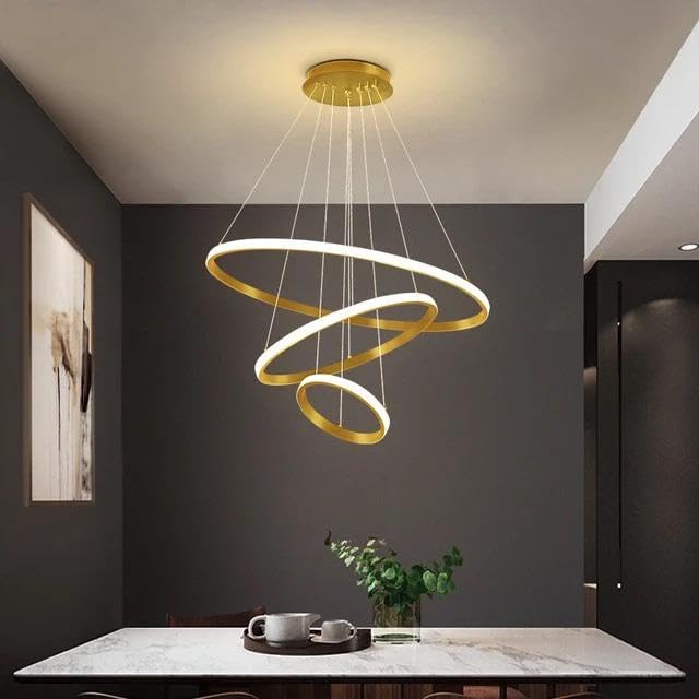 Modern Ring Chandelier (3 Ring Light)