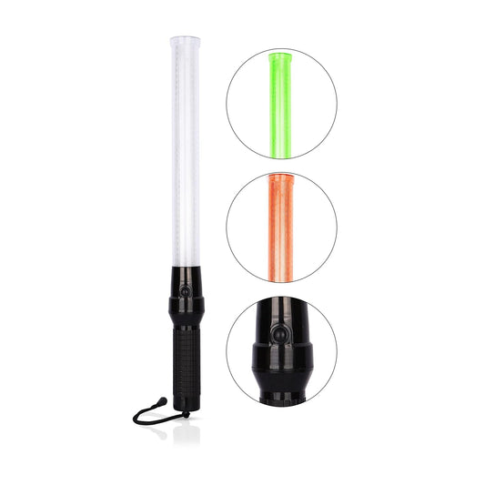 Baton Light Stick "21 Inch" | Non-Rechargeable Traffic Control Wand with Red and Green Blink|| Traffic Signal Light LED Stick