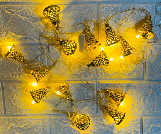 Bell Ladi LED String for Christmas New Year Diwali Warm White Golden