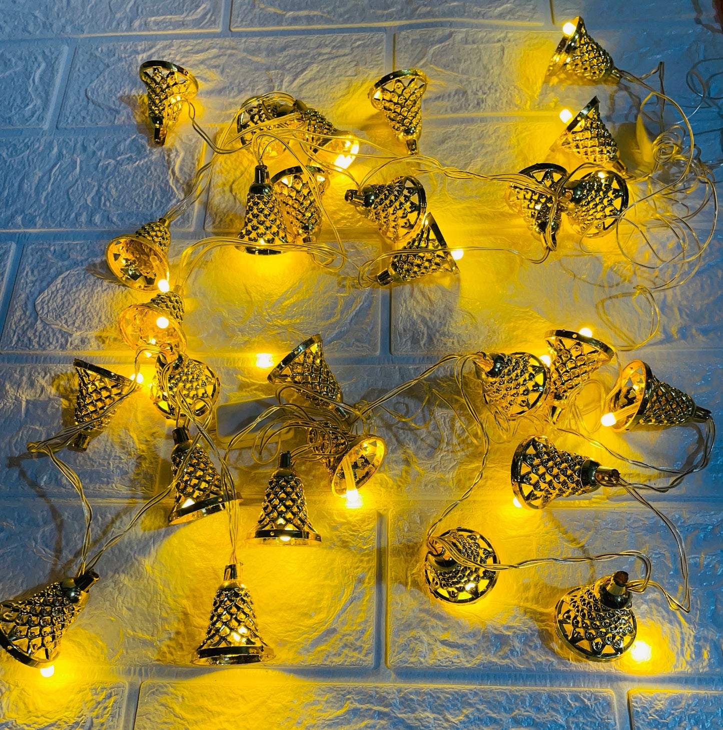 Bell Ladi LED String for Christmas New Year Diwali Warm White Golden