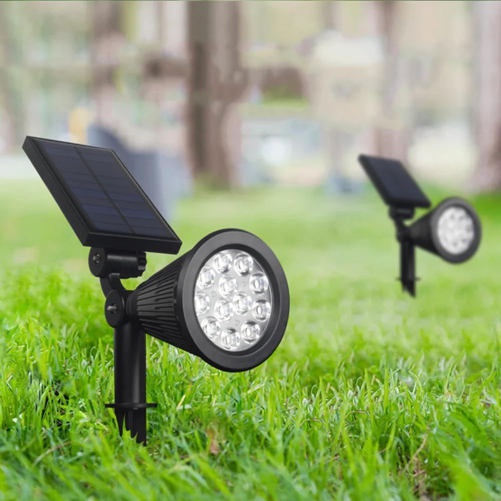 18 Led Solar Outdoor Lights 3 in 1 Waterproof Spot Lights, Outdoor Light Garden Light Auto On/Off fo