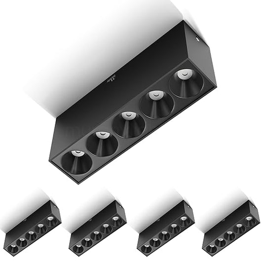 Aluminium 10W Black Finish Square Laser Surface Led Cob Spot Light