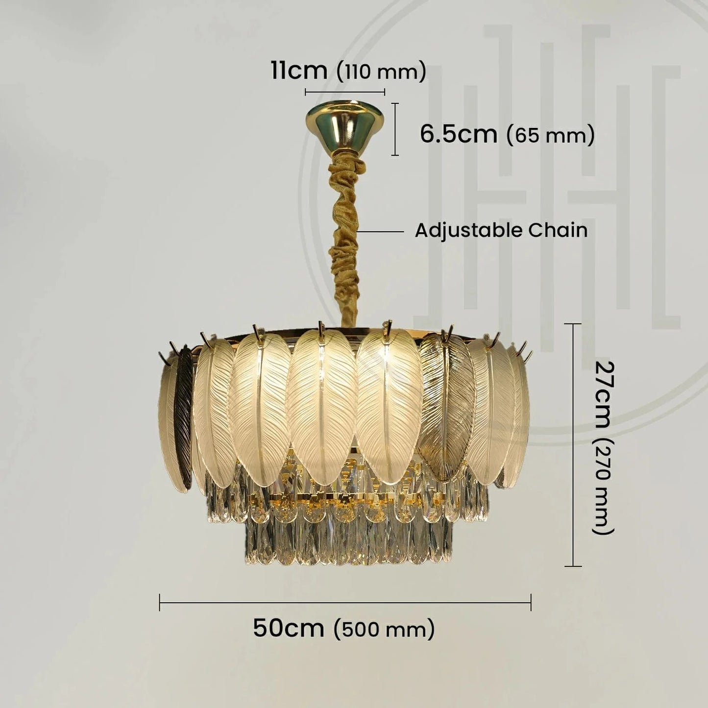 Strelitzia Gold Chandelier ( GB-6301 )