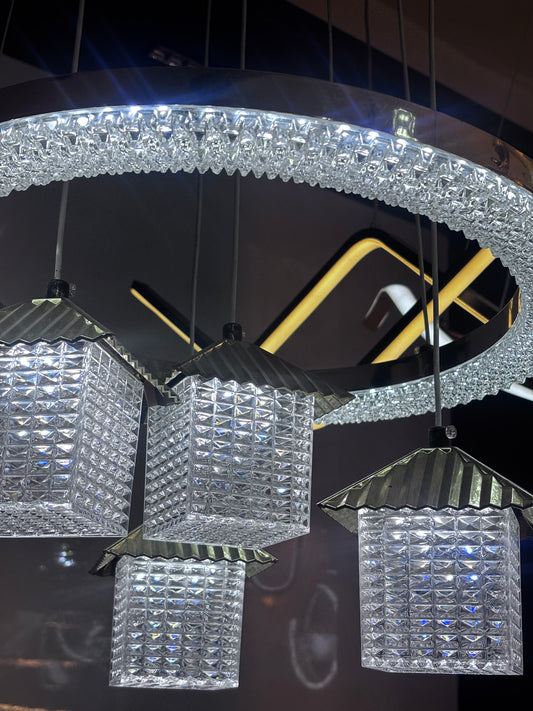 Modern LED Crystal Pendant Chandelier