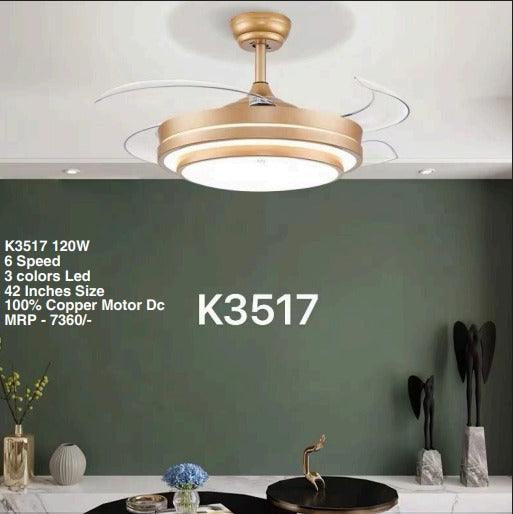 Ochomax K3517 Chandelier Fan