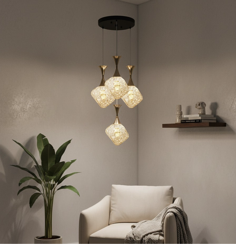 Mid-Century Modern Cluster Hanging Light | 512-4P AM