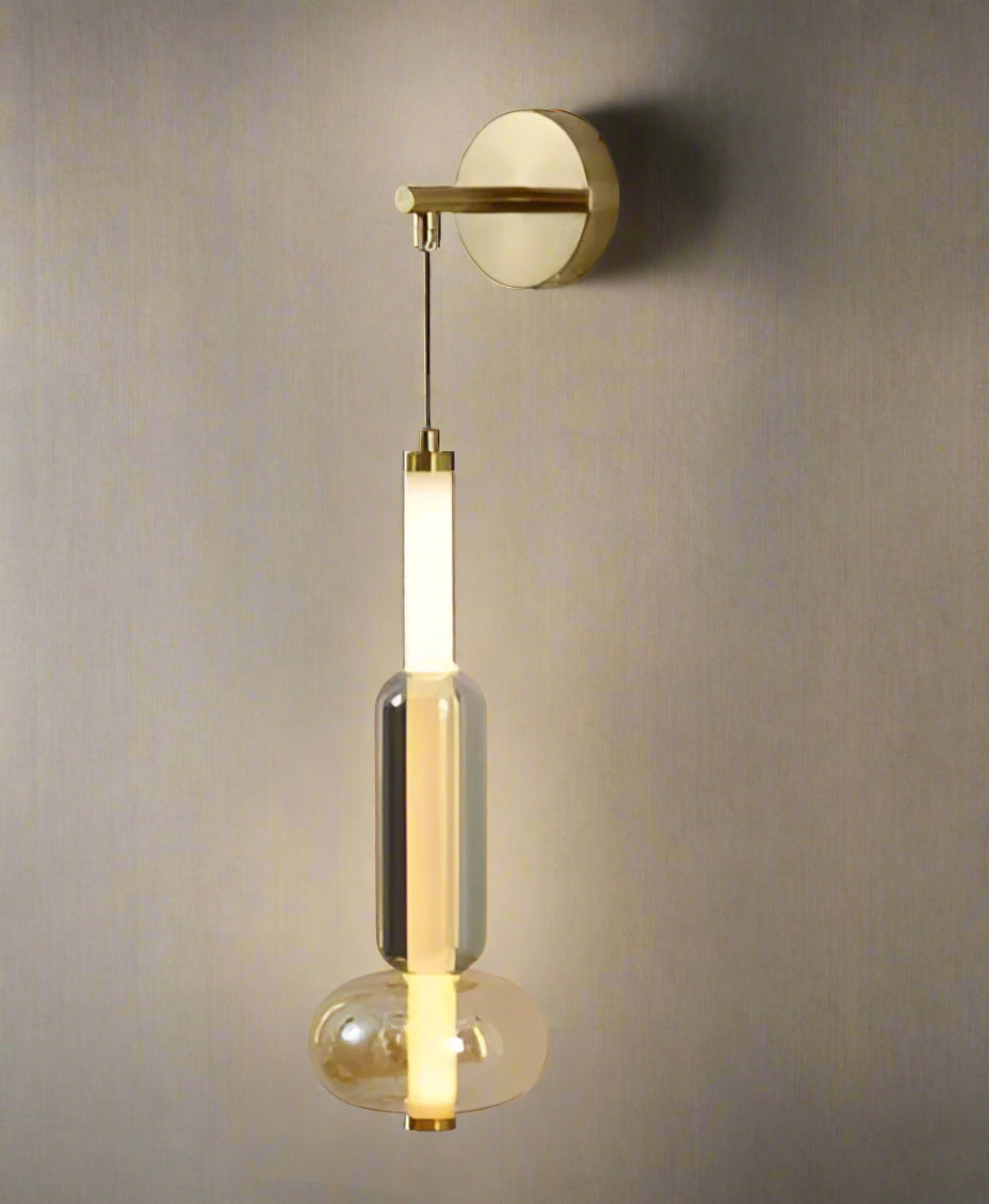 Modern Crystal Glass Wall Light ( 39325 )