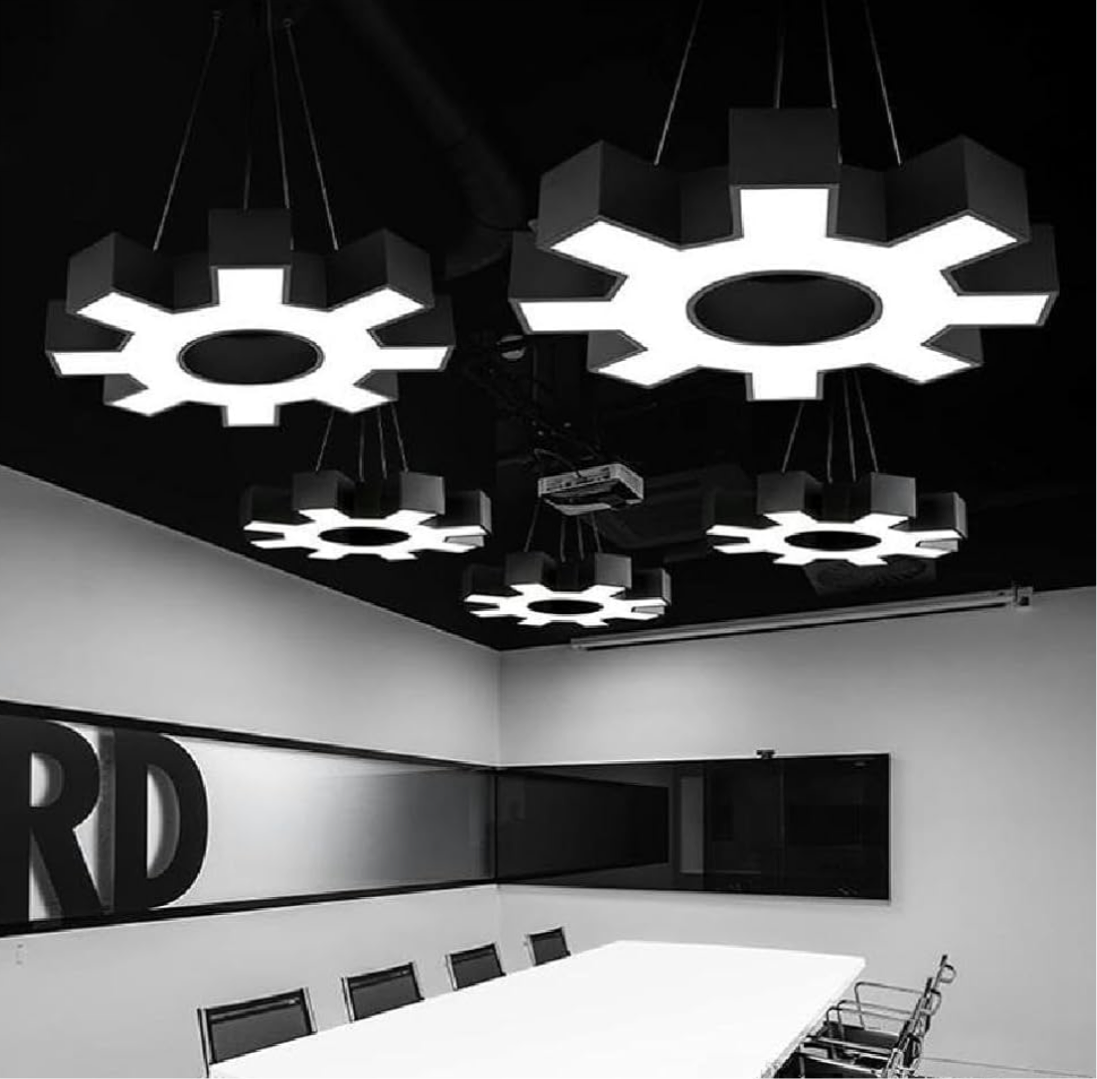 LED Gear Shape Hanging Light
