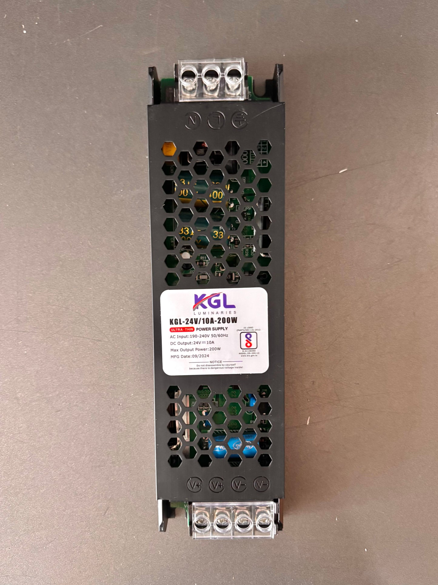 KGL Metal Adapter SMPS Supply 1 Year Warranty | 24 V | 10 Amp