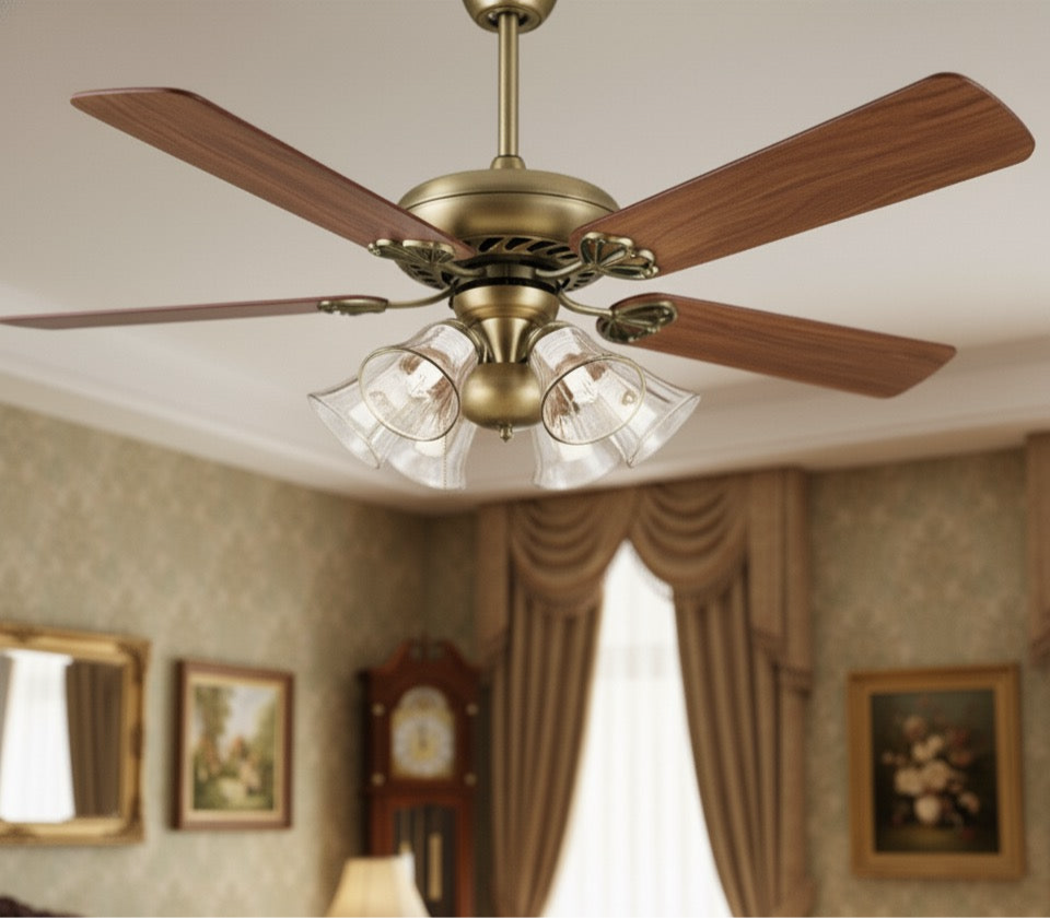 Ancient Design Chandelier Fan | 2533-AB-52