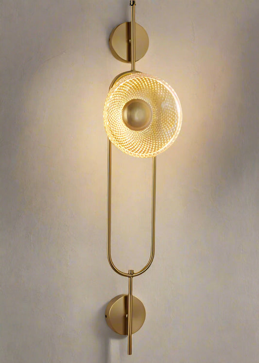 Sun Glow Crystal Glass  LED Wall Light, Indoor Wall Sconce, Decorative Light W-6816