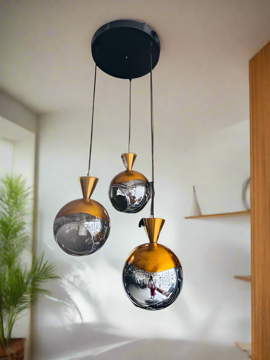 Aurora Brass & Glass Hanging Pendant ( 7918 )