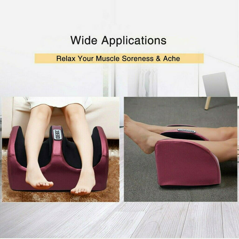 Foot Massager Machine Massage,Feet Massager, Chronic Nerve Pain Therapy Spa Gift Deep Kneading Rolling Massage for Leg Calf Ankle, Electric Shiatsu Foot Massager