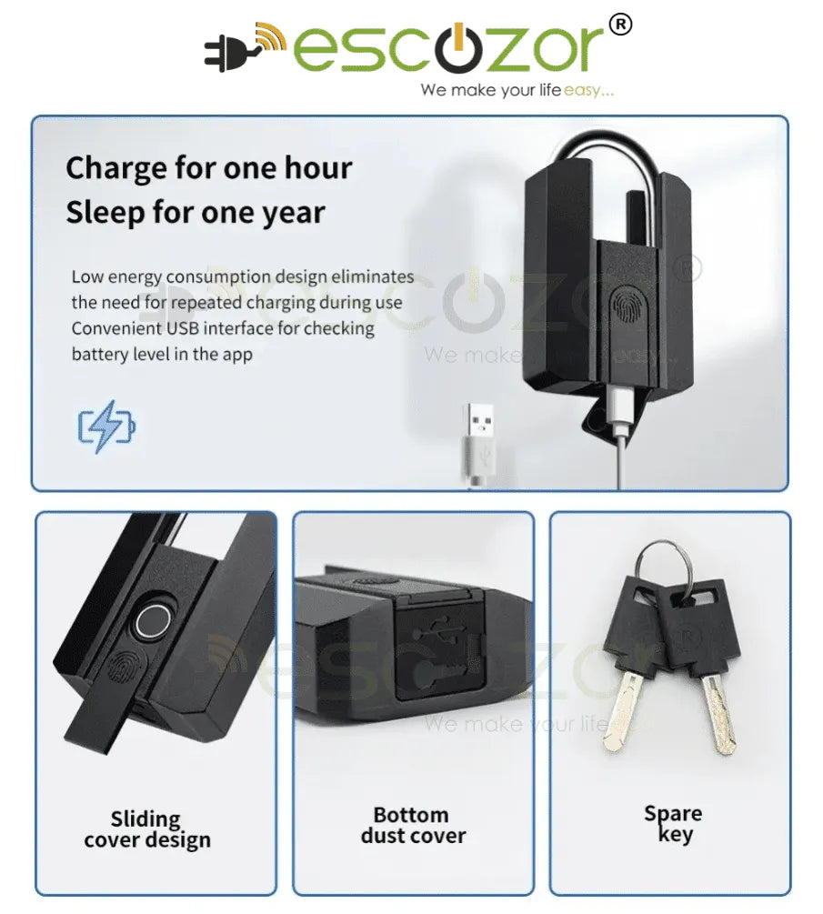 Escozor Ultra Premium Heavyduty Smart Padlock