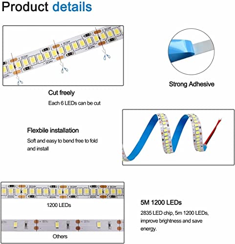Strip Light 120 Led Per Mtr. (5mtr) Without Adapter