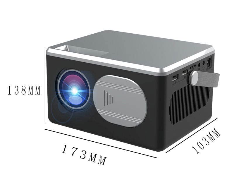 Smart 4K WiFi Projector Home Cinema Projector 150 inches for Video Movie,Party Game,Outdoor Entertainment