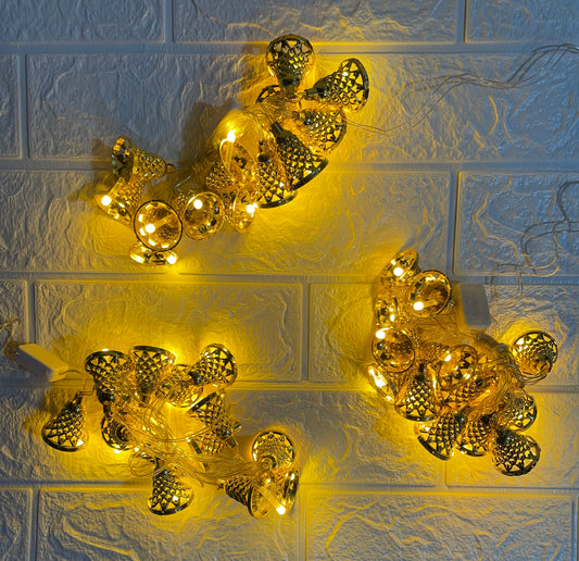 Bell Ladi LED String for Christmas New Year Diwali Warm White Golden