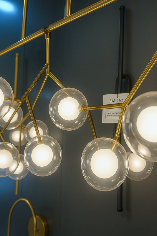 36 Lights Ball Firefly Gold Chandelier (PL-8010-36)