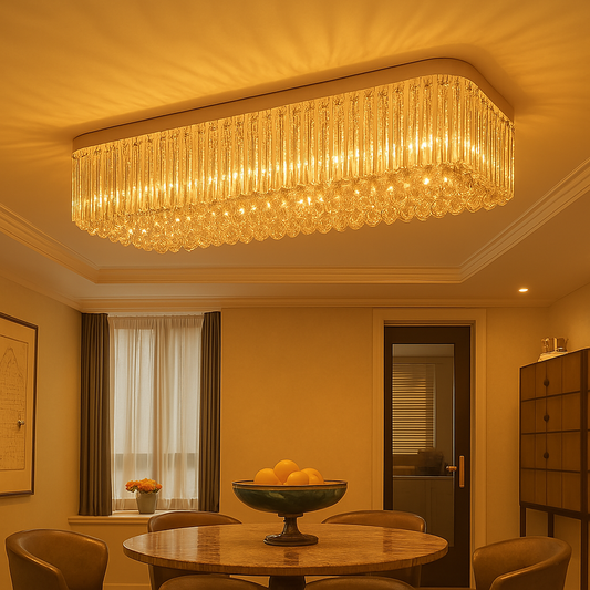 Crystal Cascade Luxe Chandelier | Customizable