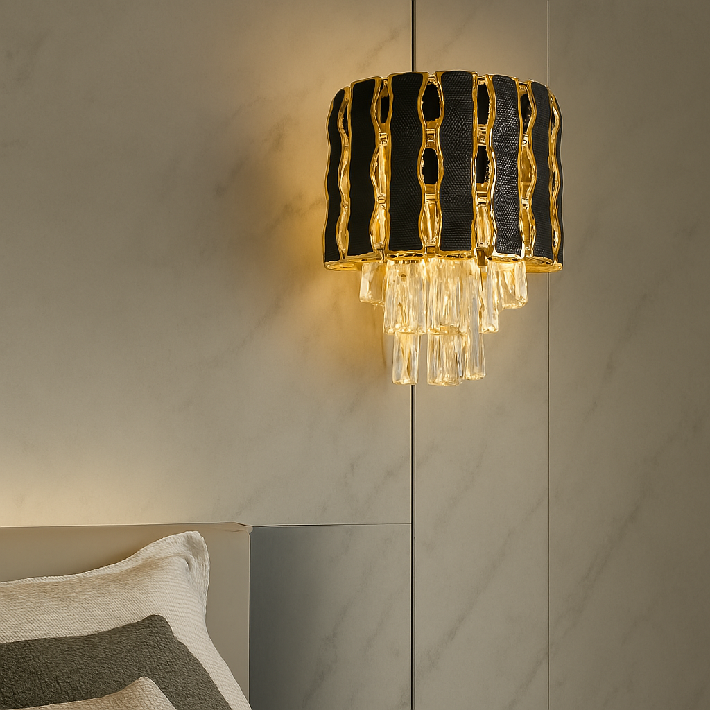 Modern Crystal Wall Sconce Elegance ( 2713 )
