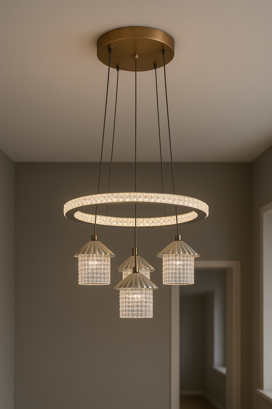 Modern LED Crystal Pendant Chandelier