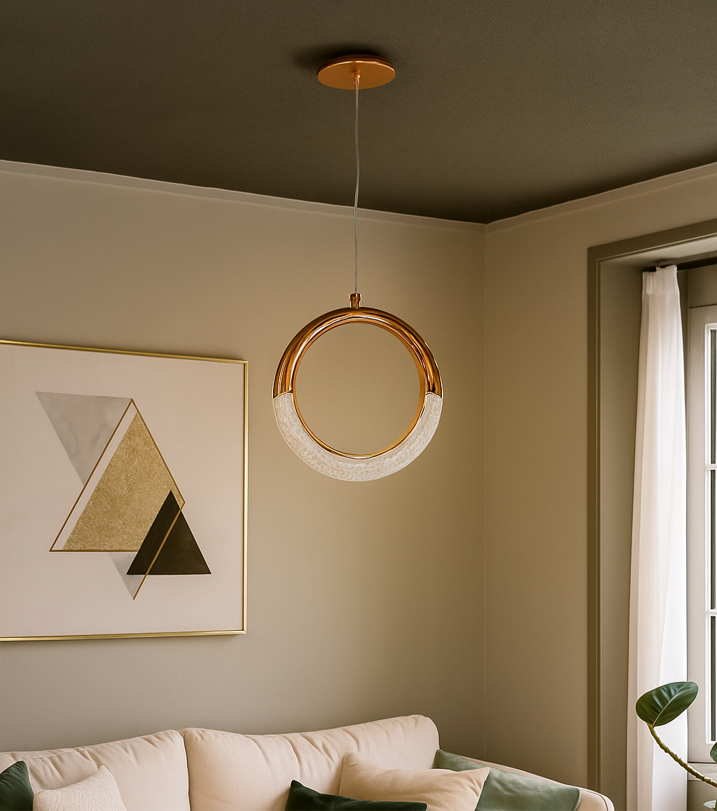 Acrylic Crystal Ring Pendant Ceiling Light | A626-1H