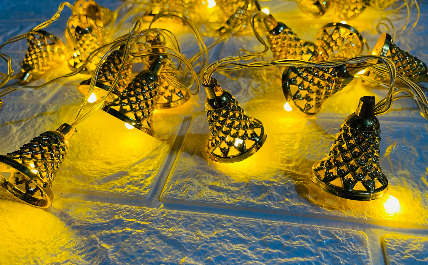 Bell Ladi LED String for Christmas New Year Diwali Warm White Golden