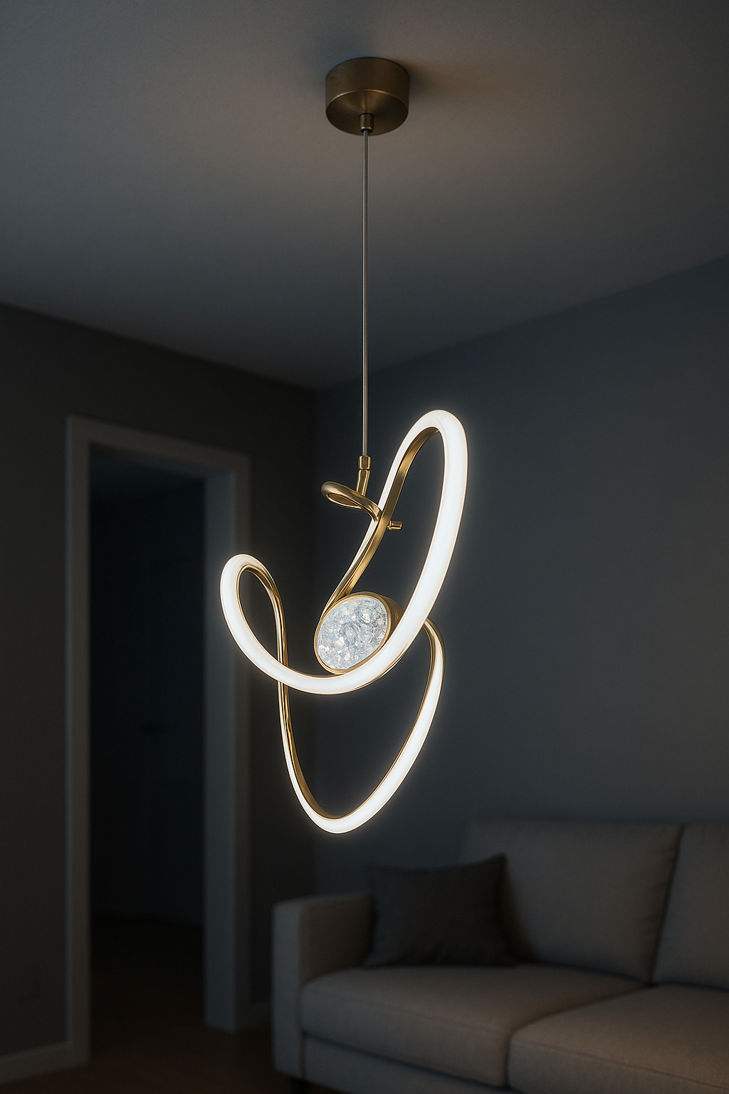 Hanging Light with Gold Touch | PL-Y59D