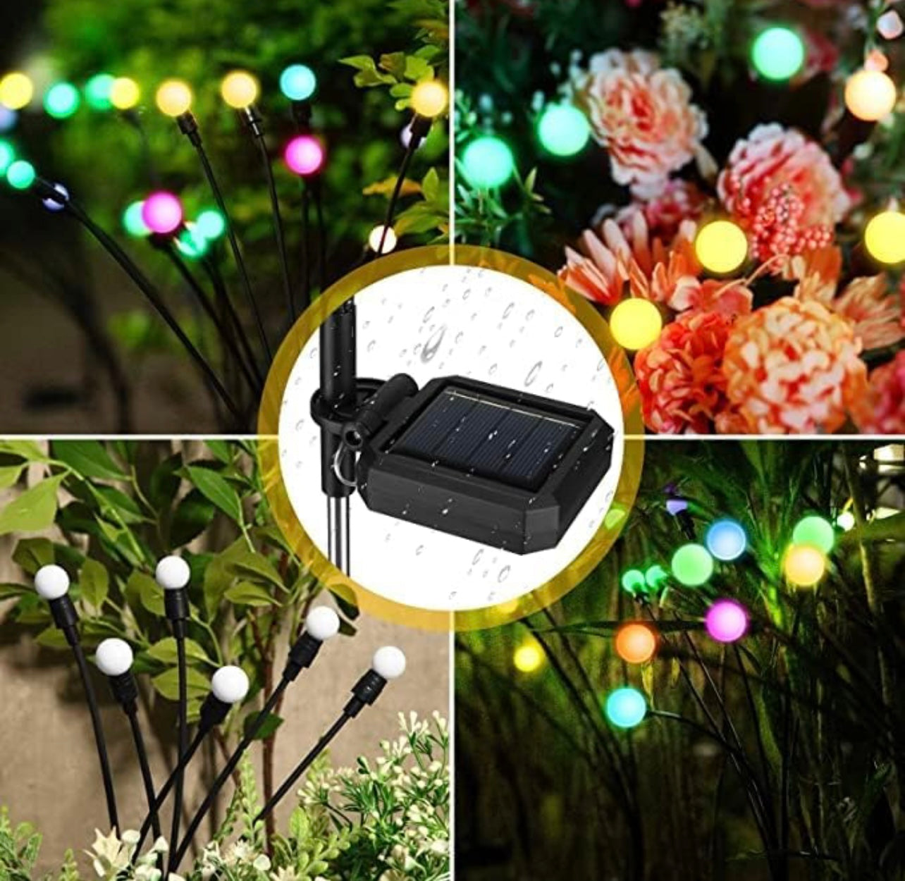 Solar LED Tree light RGB for plants and garden Pack of 2