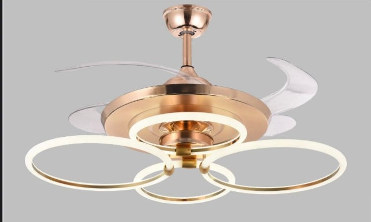 Ring Light Chandelier Fan | 7763 GD