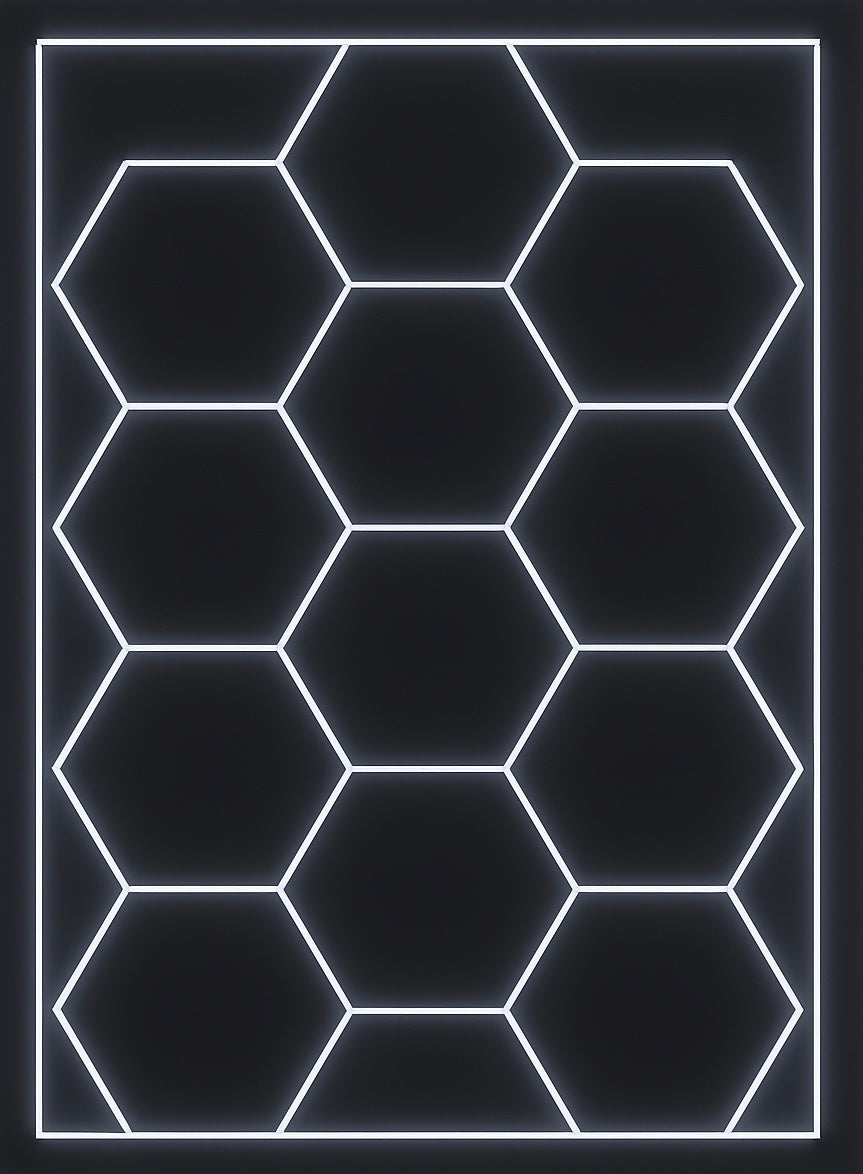 Gym Profile Lights | 14 Hexagon with Boarder | (Set -A)