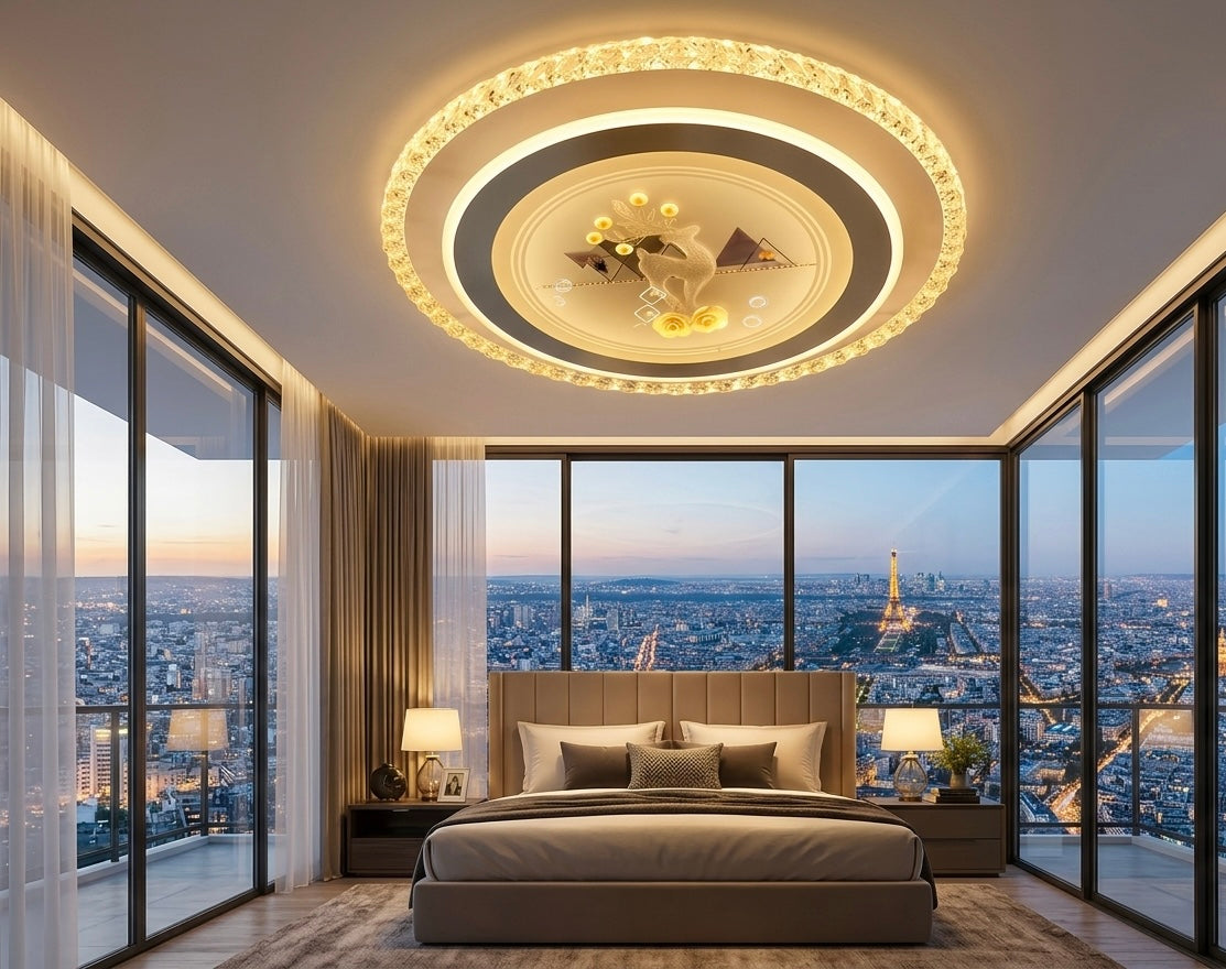 Crystal Painting LED Ceiling Light || B-138-2