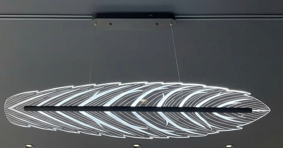 Feather Shaped LED Hanging Light