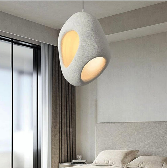 Antique White Resin Pendent Hanging Light |