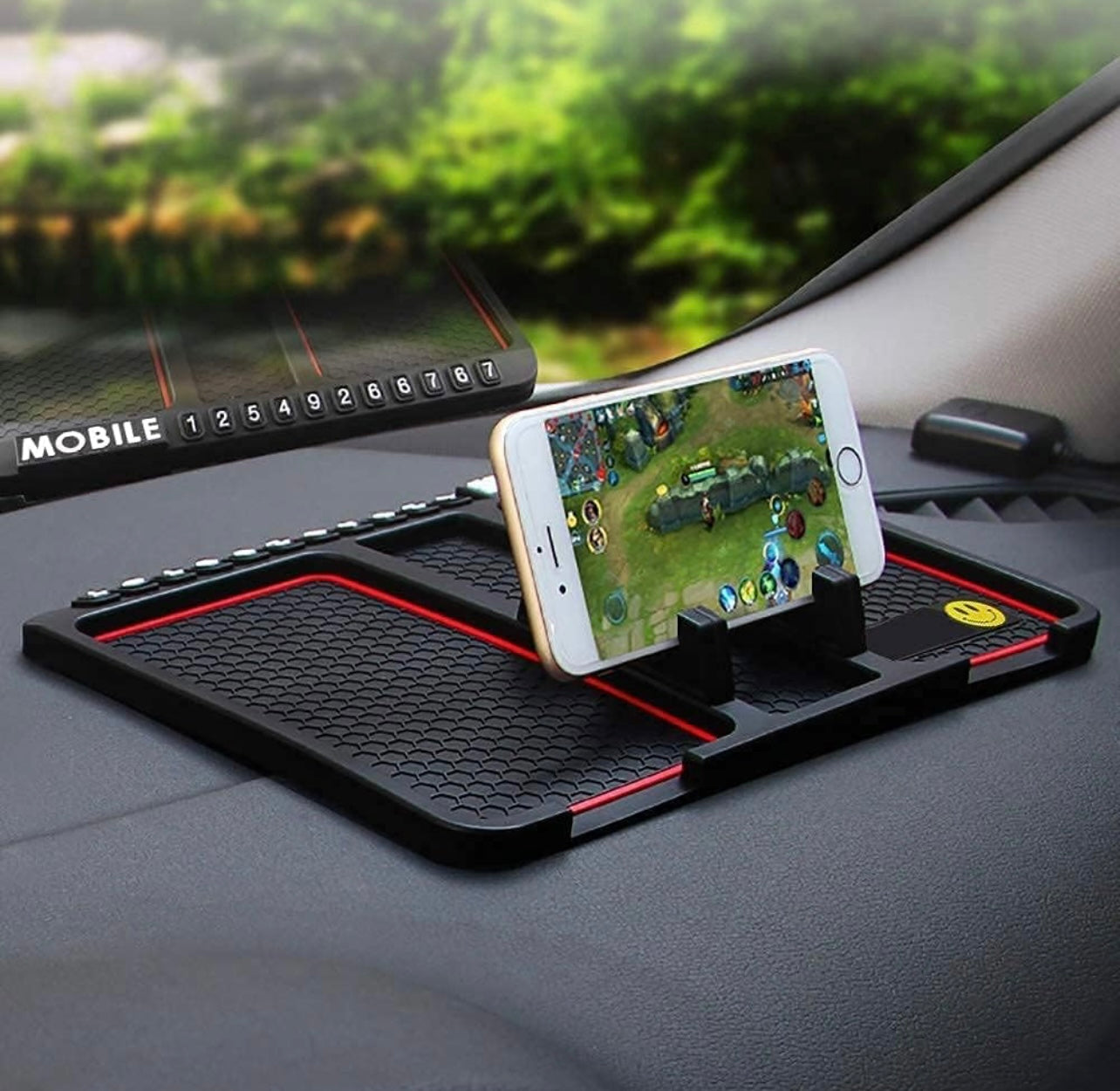 Non-Slip Phone Pad Cool Glow-in-The-Dark for 4-in-1 Car Multifunction  Universal