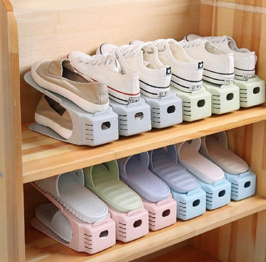 Double Deck Shoe Holders Pack of 6