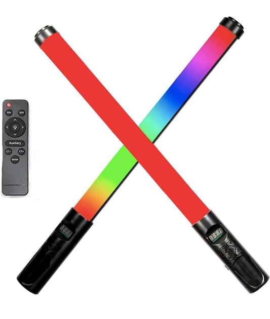 RGS5 RGB Lights Stick for Photography, 20W Handheld RGB Color LED Stick Light, Adjustable Color Dimming 3000K to 6500K | Built-in 5200mAh Rechargeable Battery | Photography Light with Remote Control